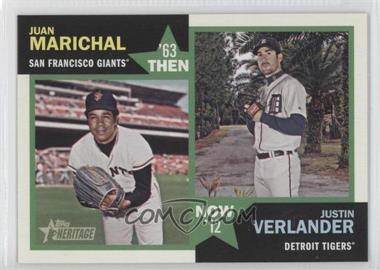 2012 Topps Heritage - Then and Now #TN-MV - Juan Marichal, Justin Verlander