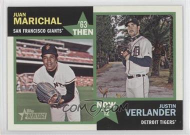 2012 Topps Heritage - Then and Now #TN-MV - Juan Marichal, Justin Verlander