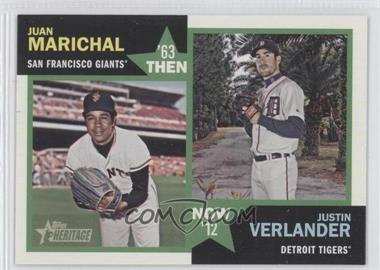 2012 Topps Heritage - Then and Now #TN-MV - Juan Marichal, Justin Verlander