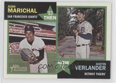 2012 Topps Heritage - Then and Now #TN-MV - Juan Marichal, Justin Verlander