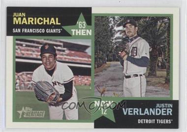 2012 Topps Heritage - Then and Now #TN-MV - Juan Marichal, Justin Verlander