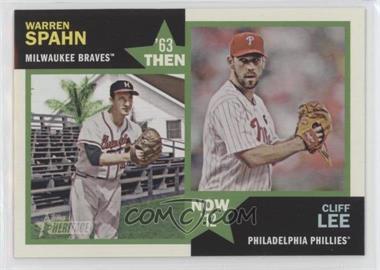 2012 Topps Heritage - Then and Now #TN-SL - Warren Spahn, Cliff Lee