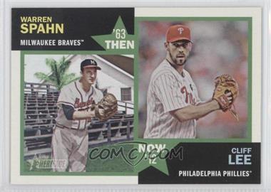 2012 Topps Heritage - Then and Now #TN-SL - Warren Spahn, Cliff Lee