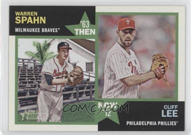 2012 Topps Heritage - Then and Now #TN-SL - Warren Spahn, Cliff Lee