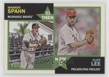 2012 Topps Heritage - Then and Now #TN-SL - Warren Spahn, Cliff Lee