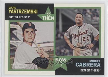 2012 Topps Heritage - Then and Now #TN-YC - Carl Yastrzemski, Miguel Cabrera