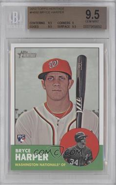 2012 Topps Heritage High Numbers - [Base] #H650 - Bryce Harper [BGS 9.5 GEM MINT]