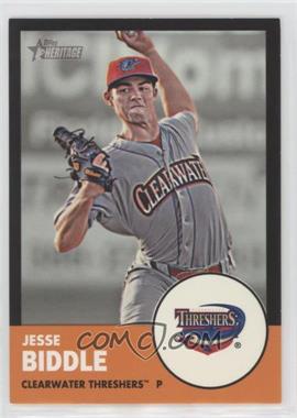 2012 Topps Heritage Minor League Edition - [Base] - Black Border #127 - Jesse Biddle /96