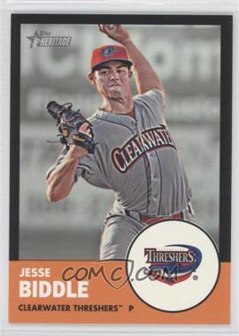 2012 Topps Heritage Minor League Edition - [Base] - Black Border #127 - Jesse Biddle /96