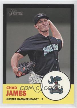 2012 Topps Heritage Minor League Edition - [Base] - Black Border #174 - Chad James /96