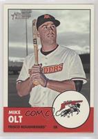 Mike Olt (Red Background; Roughriders Logo in Inset)