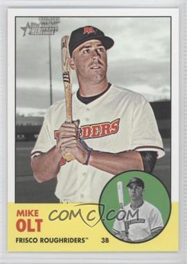 2012 Topps Heritage Minor League Edition - [Base] #11.2 - Mike Olt (Yellow Background; Player Photo in Inset)