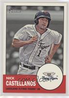 Nick Castellanos (Red Background; Flying Tigers Logo in Inset)