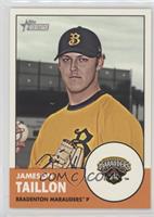 Jameson Taillon (Brown Background; Marauders Logo in Inset)