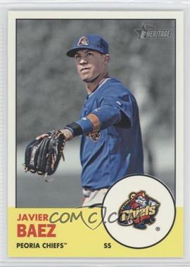 2012 Topps Heritage Minor League Edition - [Base] #223.1 - Javier Baez (Peoria Chiefs Logo in Inset)