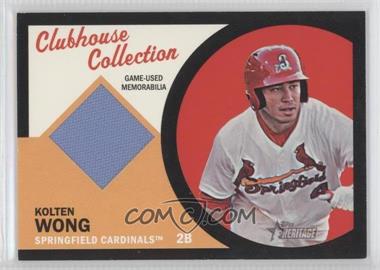 2012 Topps Heritage Minor League Edition - Clubhouse Collection Relics - Black Border #CCR-KW - Kolten Wong /50