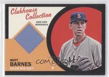 2012 Topps Heritage Minor League Edition - Clubhouse Collection Relics - Black Border #CCR-MB - Matt Barnes /50