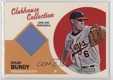 2012 Topps Heritage Minor League Edition - Clubhouse Collection Relics #CCR-DB - Dylan Bundy
