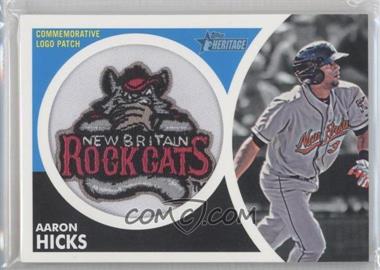 2012 Topps Heritage Minor League Edition - Manufactured Hat Logo Patch #MLL-AH - Aaron Hicks