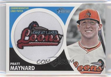 2012 Topps Heritage Minor League Edition - Manufactured Hat Logo Patch #MLL-PM - Pratt Maynard