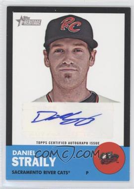 2012 Topps Heritage Minor League Edition - Real One Autographs - Black Border #ROA-DS - Daniel Straily /50