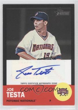 2012 Topps Heritage Minor League Edition - Real One Autographs - Black Border #ROA-JT - Joe Testa /50