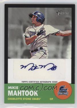 2012 Topps Heritage Minor League Edition - Real One Autographs - Black Border #ROA-MM - Mikie Mahtook /50