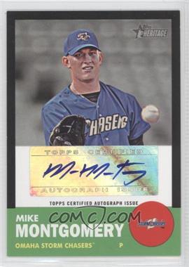 2012 Topps Heritage Minor League Edition - Real One Autographs - Black Border #ROA-MMO - Mike Montgomery /50