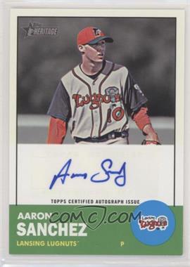 2012 Topps Heritage Minor League Edition - Real One Autographs #ROA-AS - Aaron Sanchez