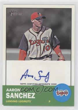 2012 Topps Heritage Minor League Edition - Real One Autographs #ROA-AS - Aaron Sanchez