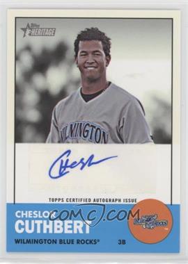 2012 Topps Heritage Minor League Edition - Real One Autographs #ROA-CC - Cheslor Cuthbert