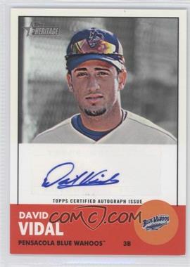 2012 Topps Heritage Minor League Edition - Real One Autographs #ROA-DV - David Vidal