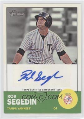 2012 Topps Heritage Minor League Edition - Real One Autographs #ROA-RS - Rob Segedin