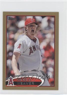 2012 Topps Mini - [Base] - Gold #250 - Jered Weaver /61