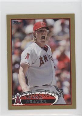 2012 Topps Mini - [Base] - Gold #250 - Jered Weaver /61