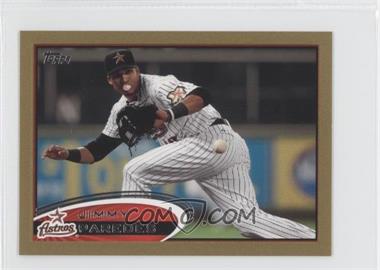 2012 Topps Mini - [Base] - Gold #585 - Jimmy Paredes /61