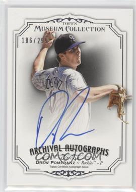 2012 Topps Museum Collection - Archival Autographs #AA-DP2 - Drew Pomeranz /299