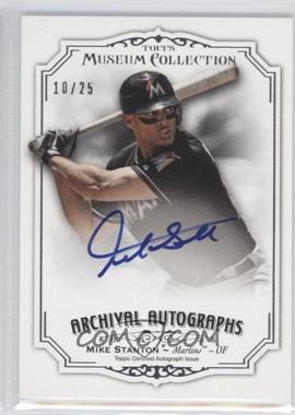 2012 Topps Museum Collection - Archival Autographs #AA-MS - Giancarlo Stanton /25