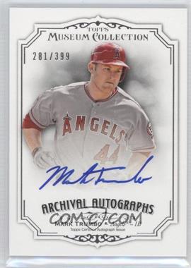 2012 Topps Museum Collection - Archival Autographs #AA-MT2 - Mark Trumbo /399