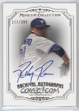 2012 Topps Museum Collection - Archival Autographs #AA-RR - Ricky Romero /399
