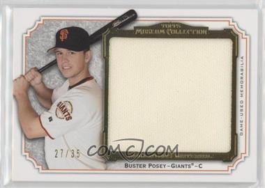 2012 Topps Museum Collection - Momentous Material Jumbo Relics - Gold #MMJR-BP - Buster Posey /35