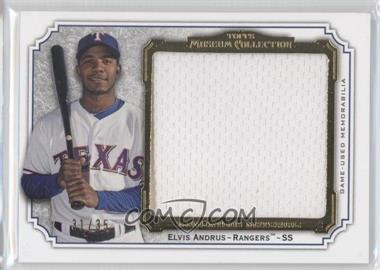 2012 Topps Museum Collection - Momentous Material Jumbo Relics - Gold #MMJR-EA - Elvis Andrus /35