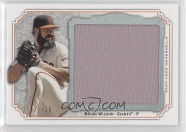 2012 Topps Museum Collection - Momentous Material Jumbo Relics - Silver Rainbow #MMJR-BW - Brian Wilson /10