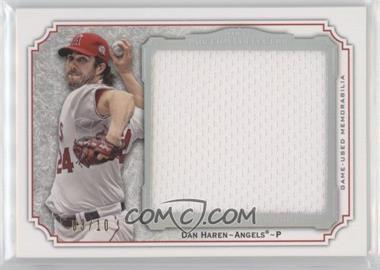 2012 Topps Museum Collection - Momentous Material Jumbo Relics - Silver Rainbow #MMJR-DHA - Dan Haren /10