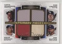 Curtis Granderson, Evan Longoria, Adrian Gonzalez, Jose Bautista #/25