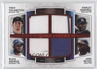 Troy Tulowitzki, Hanley Ramirez, Elvis Andrus, Jose Reyes #/75