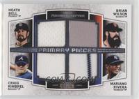 Heath Bell, Craig Kimbrel, Mariano Rivera, Brian Wilson #/99