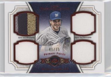 2012 Topps Museum Collection - Primary Pieces Quad Relics - Red #PPQR-RB - Ryan Braun /75