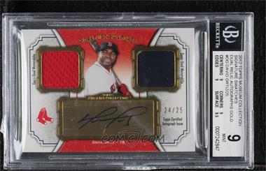2012 Topps Museum Collection - Signature Swatches Autograph Dual Relics - Gold #SSADR-DO - David Ortiz /25 [BGS 9 MINT]