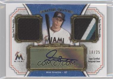 2012 Topps Museum Collection - Signature Swatches Autograph Dual Relics - Gold #SSADR-MS - Giancarlo Stanton /25